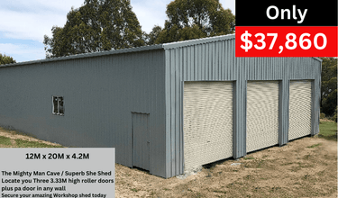The Mighty Man Cave / Superb She Shed - Shed City